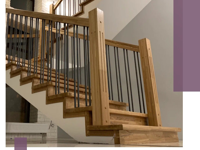 Реставрация деревянных и металлических лестниц в Дальнегорске