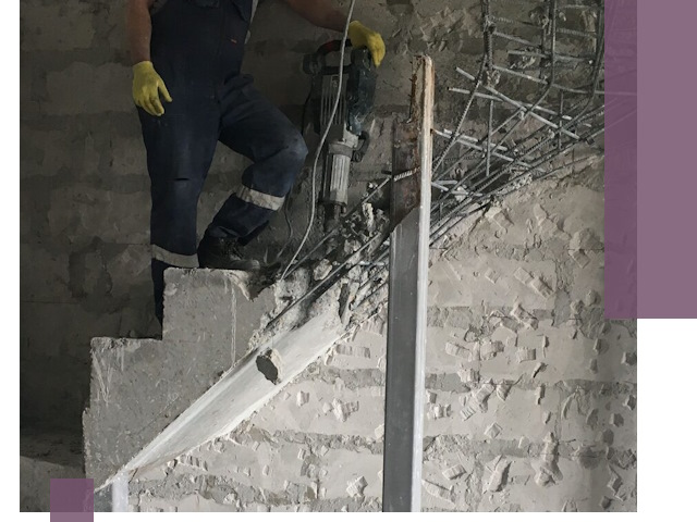 Демонтаж металлических и бетонных лестниц в Дальнегорске