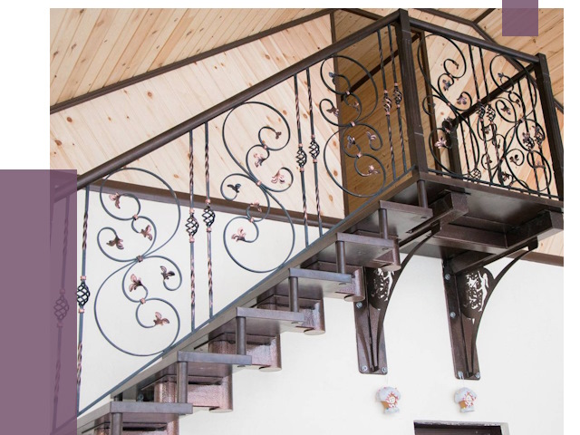 Кованые лестницы в Дальнегорске от 80371 руб. под ключ