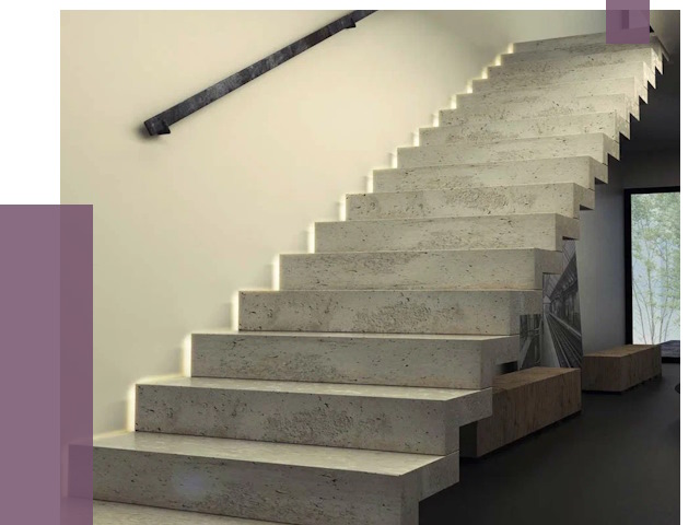 Облицовка бетонных лестниц в Дальнегорске от 4637 руб/м2 