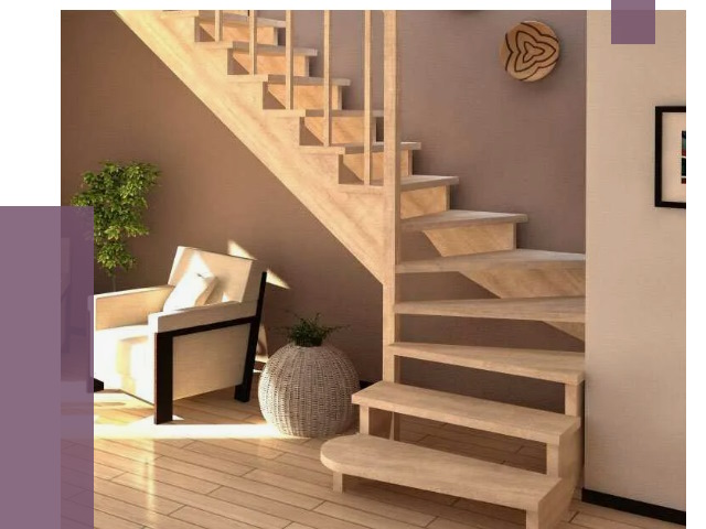 Изготовление Г-образных лестниц в Дальнегорске от 19062 руб. 