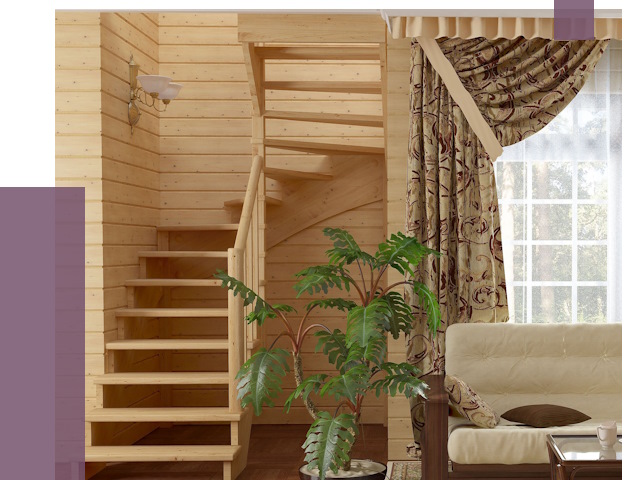 Лестницы для дачи в Дальнегорске от 76507 руб.  | ПРОЛЁТ-Дль