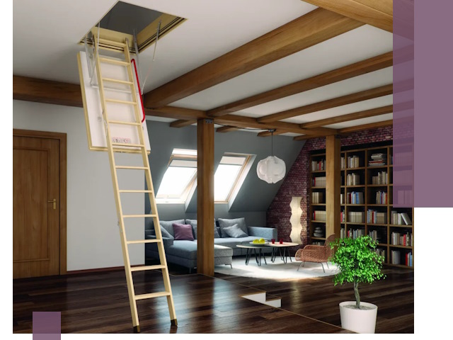 Чердачные лестницы под ключ в Дальнегорске: изготовление и монтаж