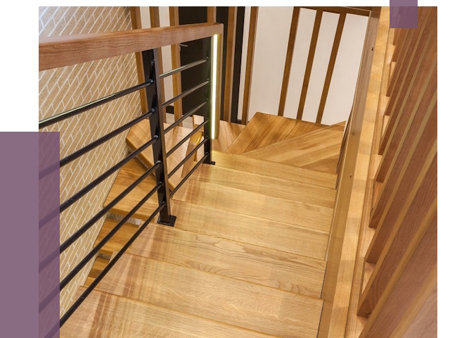 Лестницы из ясеня в Дальнегорске под ключ от 10098 руб. 