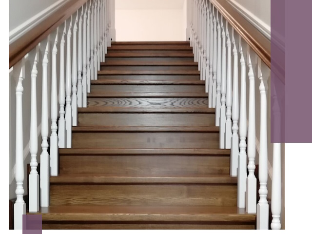 Лестницы из ясеня на заказ в Дальнегорске — изготовление и монтаж