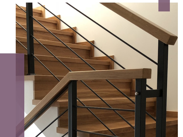 Обшивка металлической лестницы деревом в Дальнегорске от 4379 руб. 