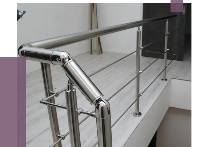 Перила из нержавеющей стали в Дальнегорске от 9068 руб. под ключ | ПРОЛЁТ-Дль