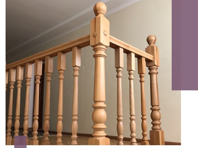 Деревянные перила на заказ в Дальнегорске: монтаж и изготовление