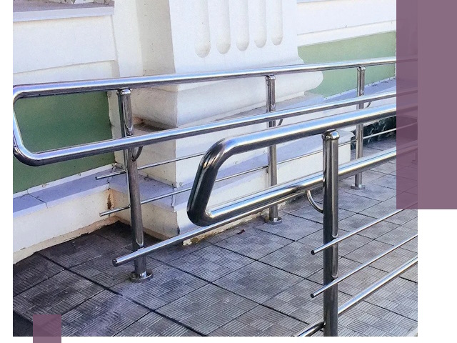 Ограждения пандусов из металла и нержавейки в Дальнегорске