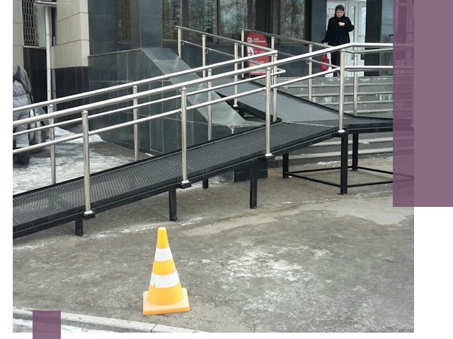 Стационарные пандусы под ключ в Дальнегорске — изготовление и монтаж