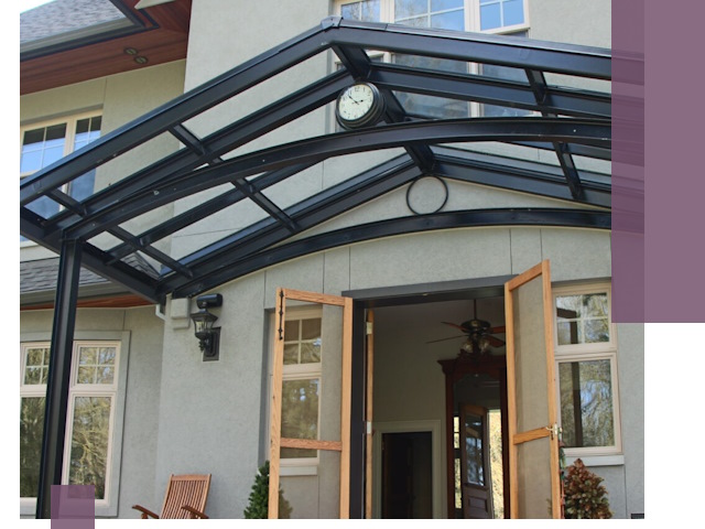 Изготовление и монтаж навесов и козырьков в Дальнегорске