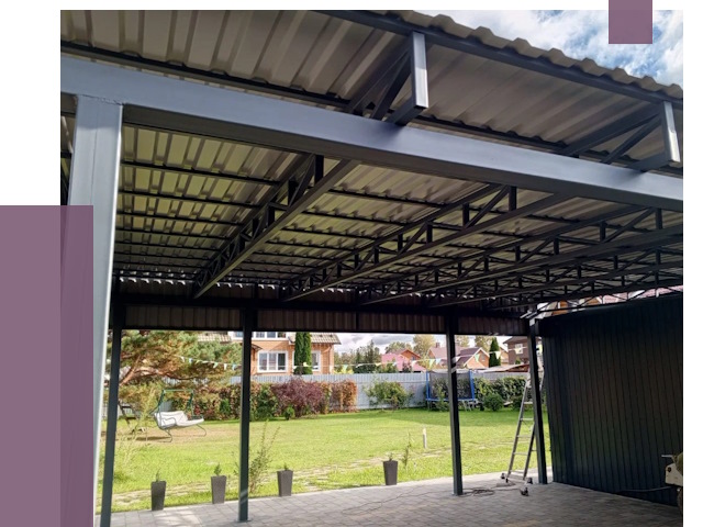 Монтаж навесов в Дальнегорске от 7419 руб. — установка навеса | ПРОЛЁТ-Дль