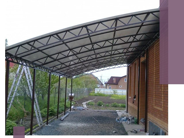 Профессиональный монтаж навесов под ключ в Дальнегорске