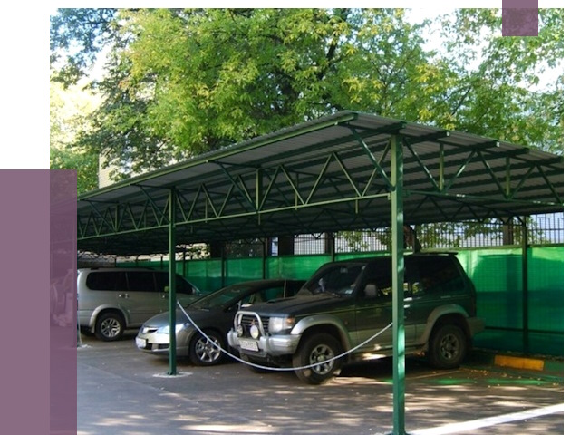 Навесы для парковки в Дальнегорске от 80886 руб. заказать | ПРОЛЁТ-Дль