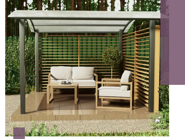 Навесы для дачи в Дальнегорске: изготовление, монтаж и демонтаж