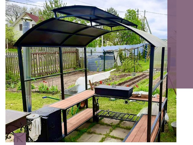 Навесы для барбекю в Дальнегорске: изготовление, монтаж и демонтаж