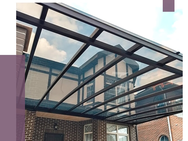 Навесы из поликарбоната в Дальнегорске от 8676 руб. под ключ — ПРОЛЁТ-Дль