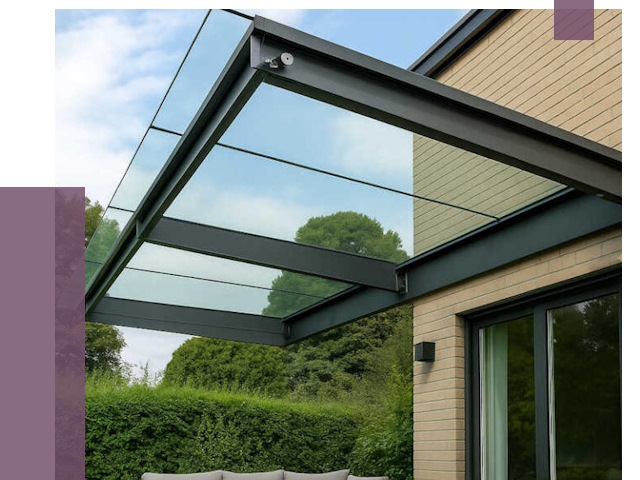 Стеклянные навесы и козырьки в Дальнегорске от 12365 руб.