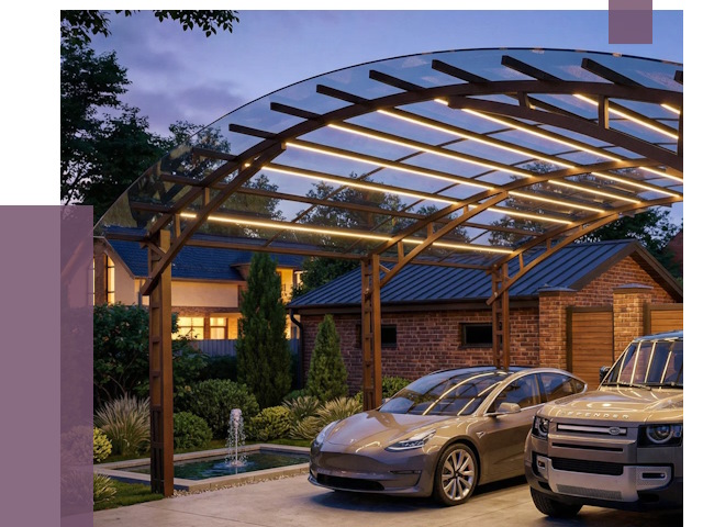 Металлические навесы в Дальнегорске от 12777 руб. под ключ — ПРОЛЁТ-Дль