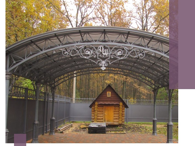 Кованые навесы премиум-класса под заказ в Дальнегорске