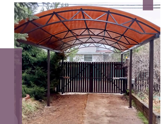 Арочные навесы в Дальнегорске от 12828 руб. — изготовление и монтаж | ПРОЛЁТ-Дль