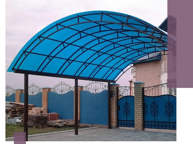 Арочные навесы под ключ в Дальнегорске — изготовление и монтаж