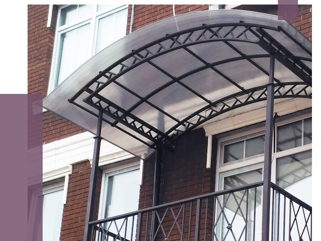 Козырьки над балконом в Дальнегорске от 8707 руб. | ПРОЛЁТ-Дль