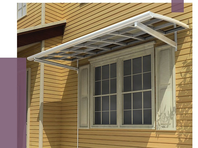 Козырьки над окнами в Дальнегорске от 7676 руб. — монтаж, покупки | ПРОЛЁТ-Дль