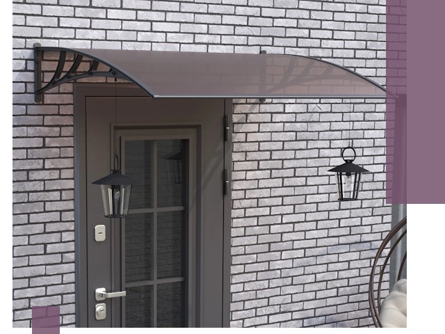 Недорогие козырьки и навесы под ключ в Дальнегорске