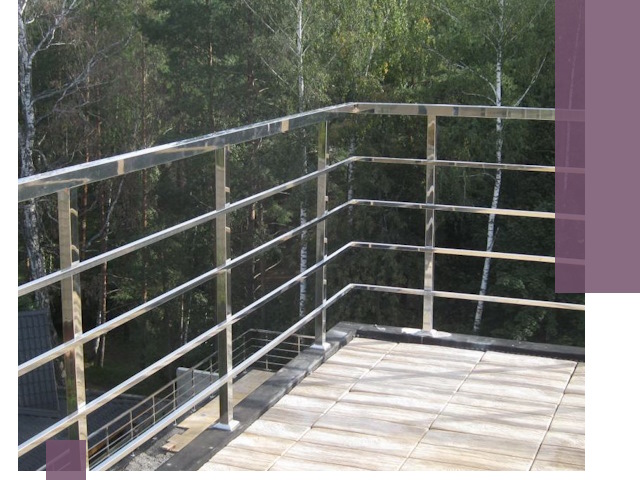 Парапеты из нержавеющей стали в Дальнегорске — изготовление и монтаж