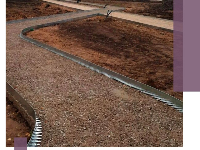 Металлические бордюры под ключ в Дальнегорске — изготовление и монтаж