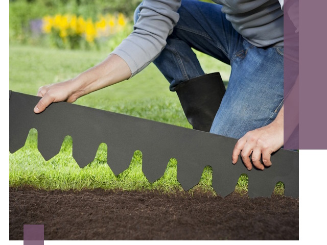 Металлические бордюры для газона в Дальнегорске — изготовление и монтаж