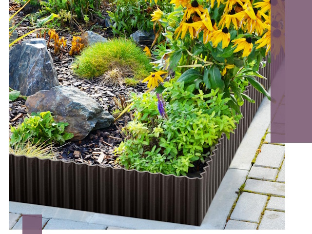 Металлические бордюры для клумб в Дальнегорске — производство и монтаж