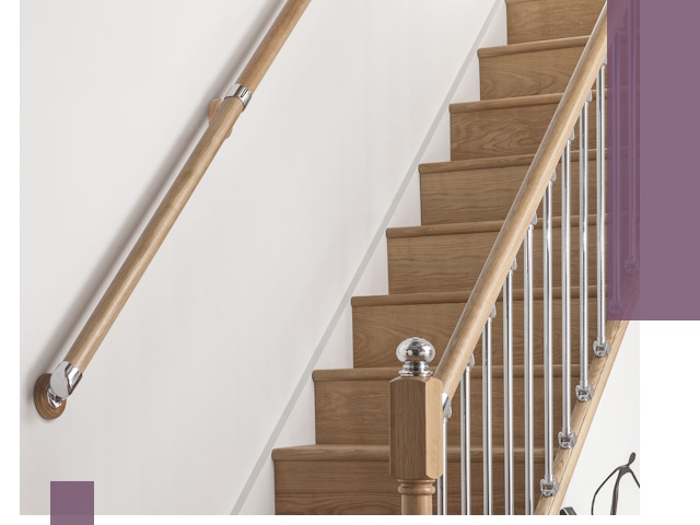 Пристенные поручни из стали и нержавейки под монтаж в Дальнегорске